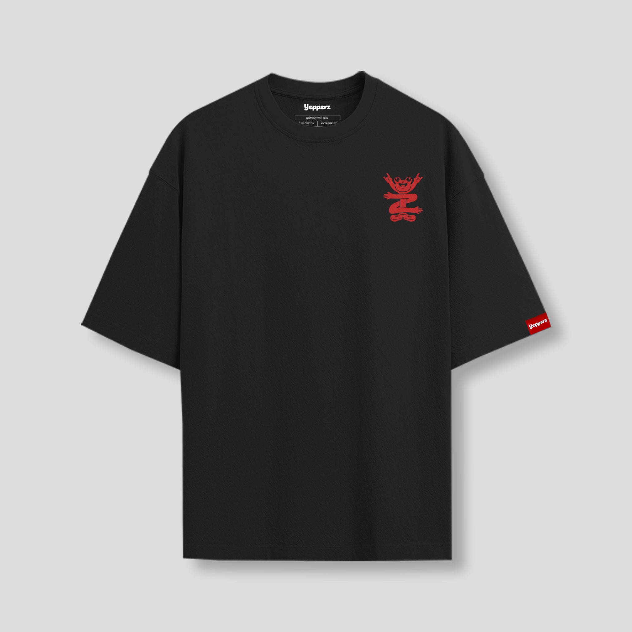Black Oversized Graphic T-Shirt – “Live For The Fun” Unisex Streetwear Tee