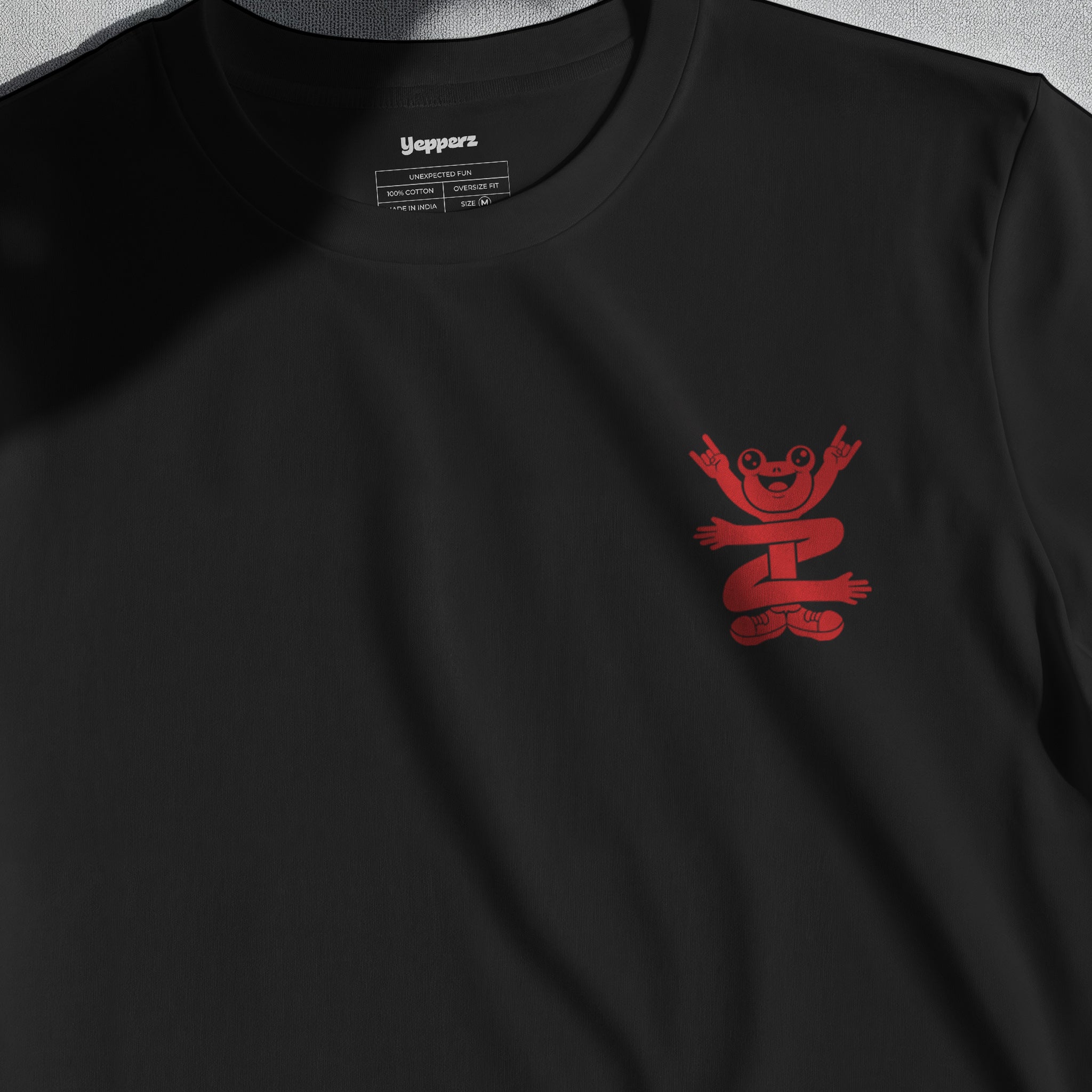 Black Oversized Graphic T-Shirt – “Live For The Fun” Unisex Streetwear Tee