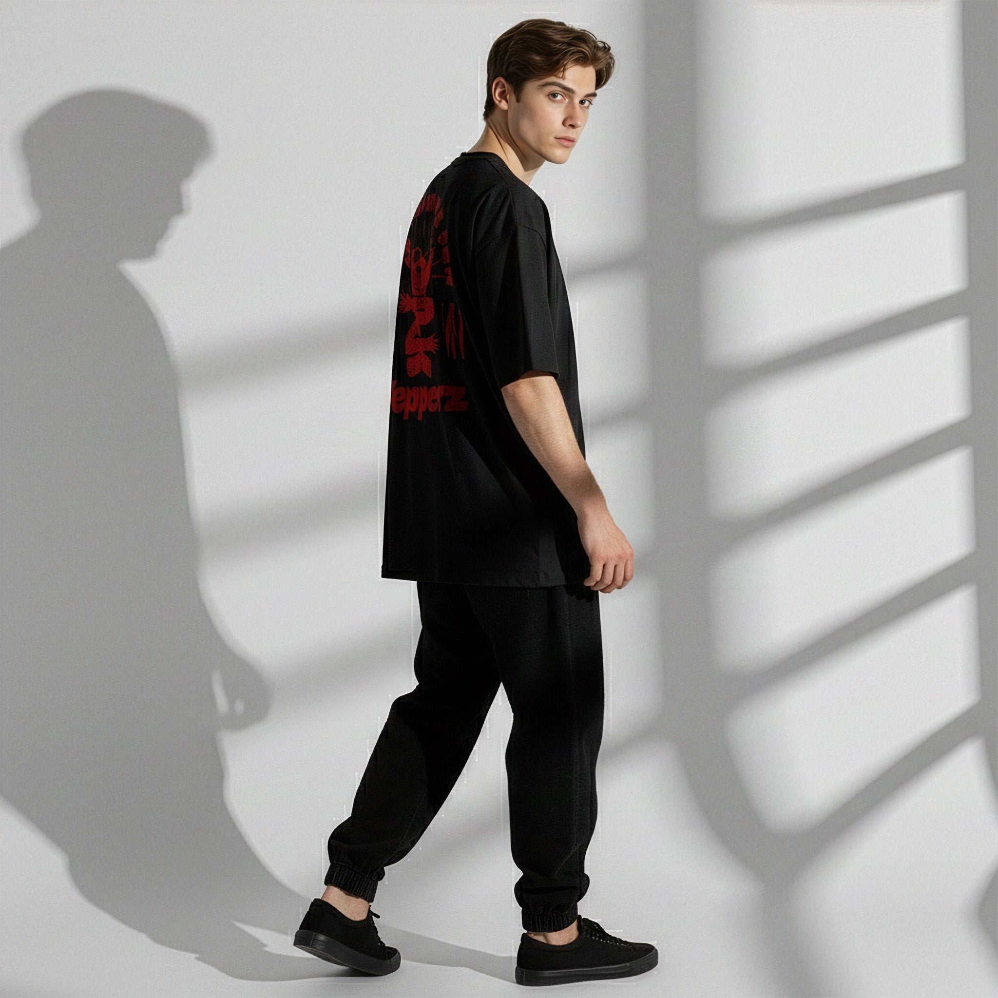 Black Oversized Graphic T-Shirt – “Live For The Fun” Unisex Streetwear Tee