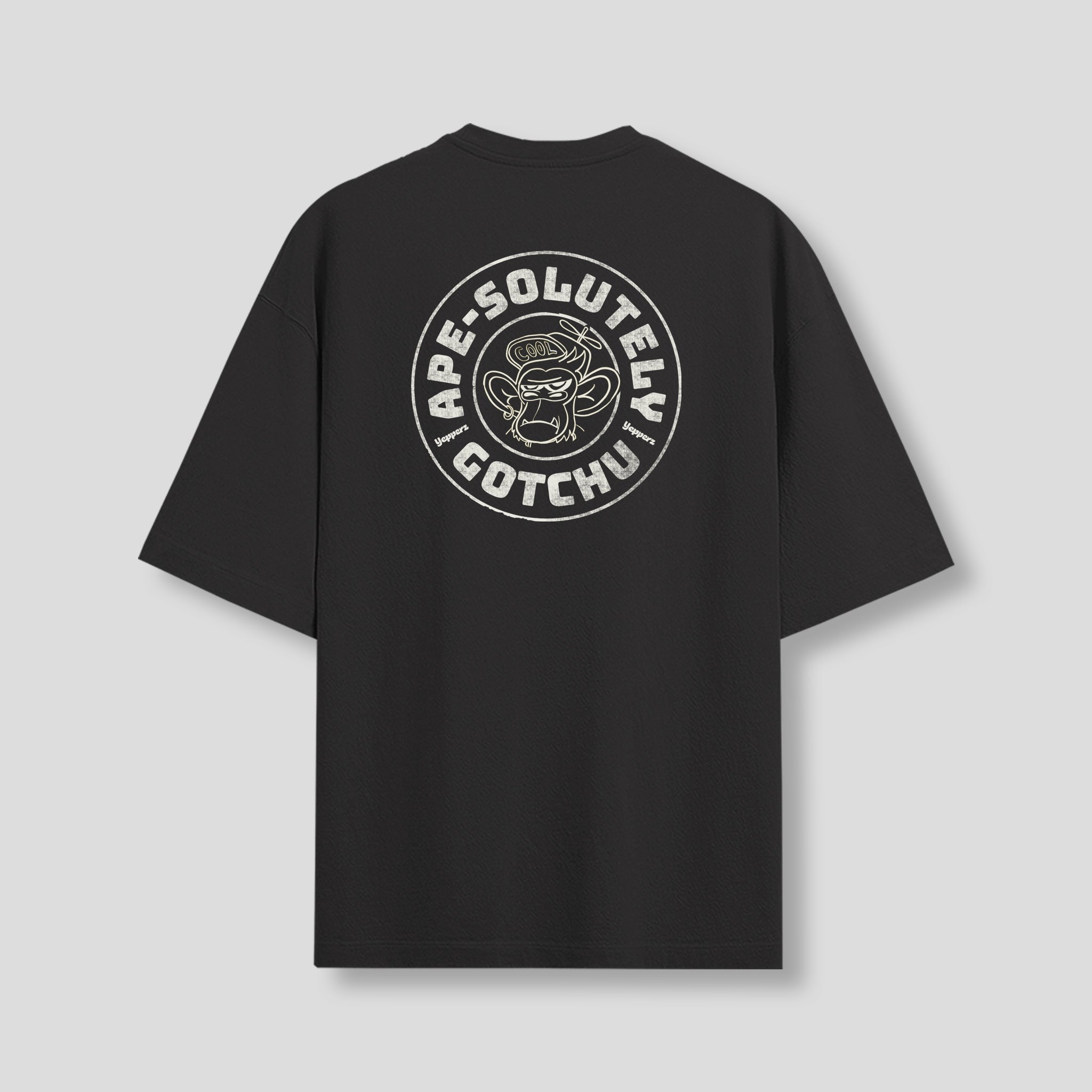 Black Oversized Graphic T-Shirt – “Ape-solutely Gotchu” Unisex Streetwear Tee