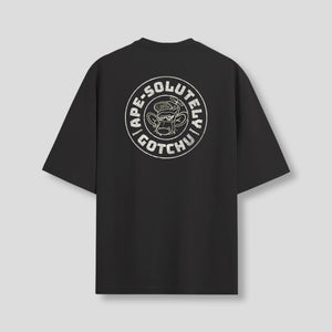 Black Oversized Graphic T-Shirt – “Ape-solutely Gotchu” Unisex Streetwear Tee