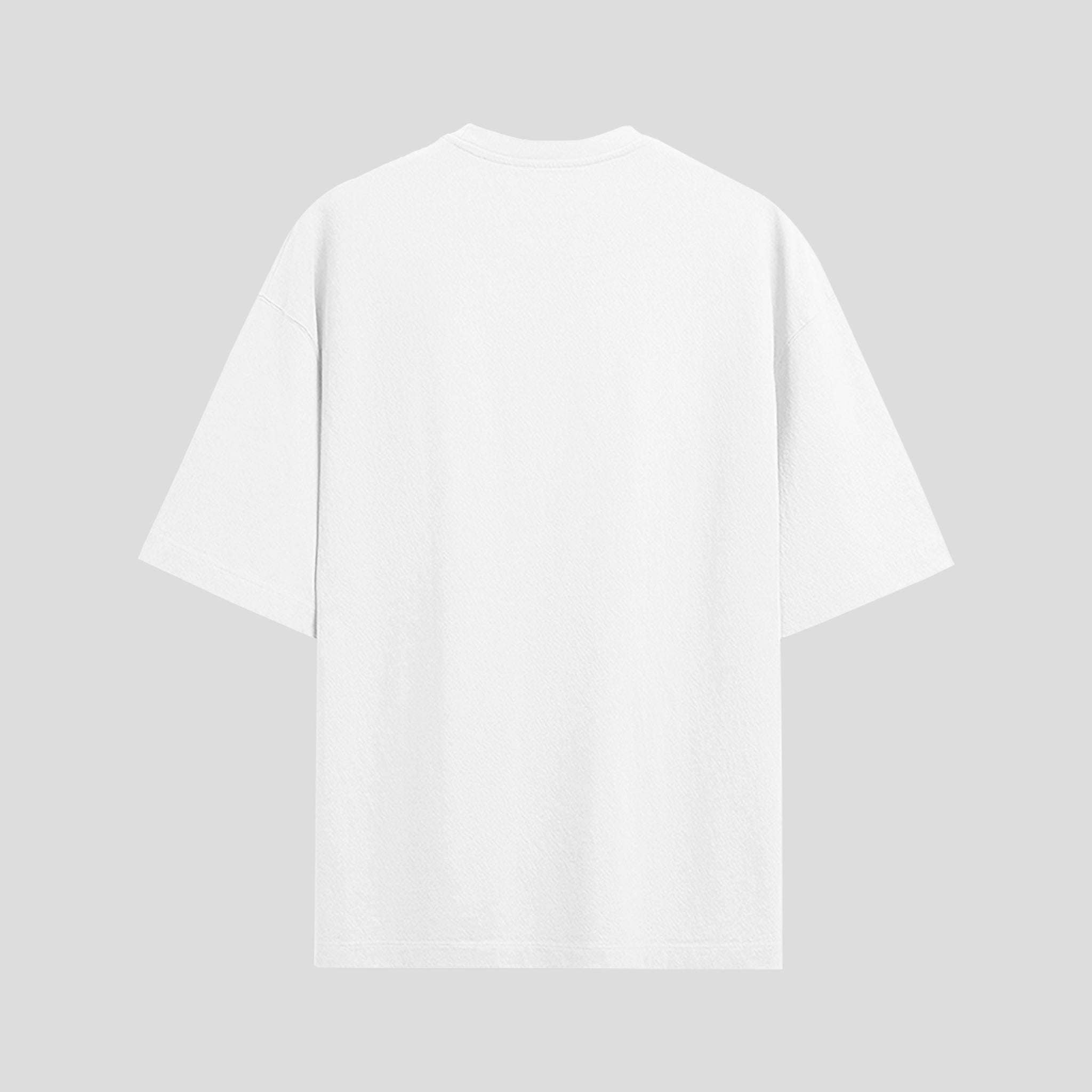 White Oversized Graphic T-Shirt – “Super Busy” Unisex Streetwear Tee