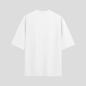 White Oversized Graphic T-Shirt – “Serving Love” Unisex Streetwear Tee