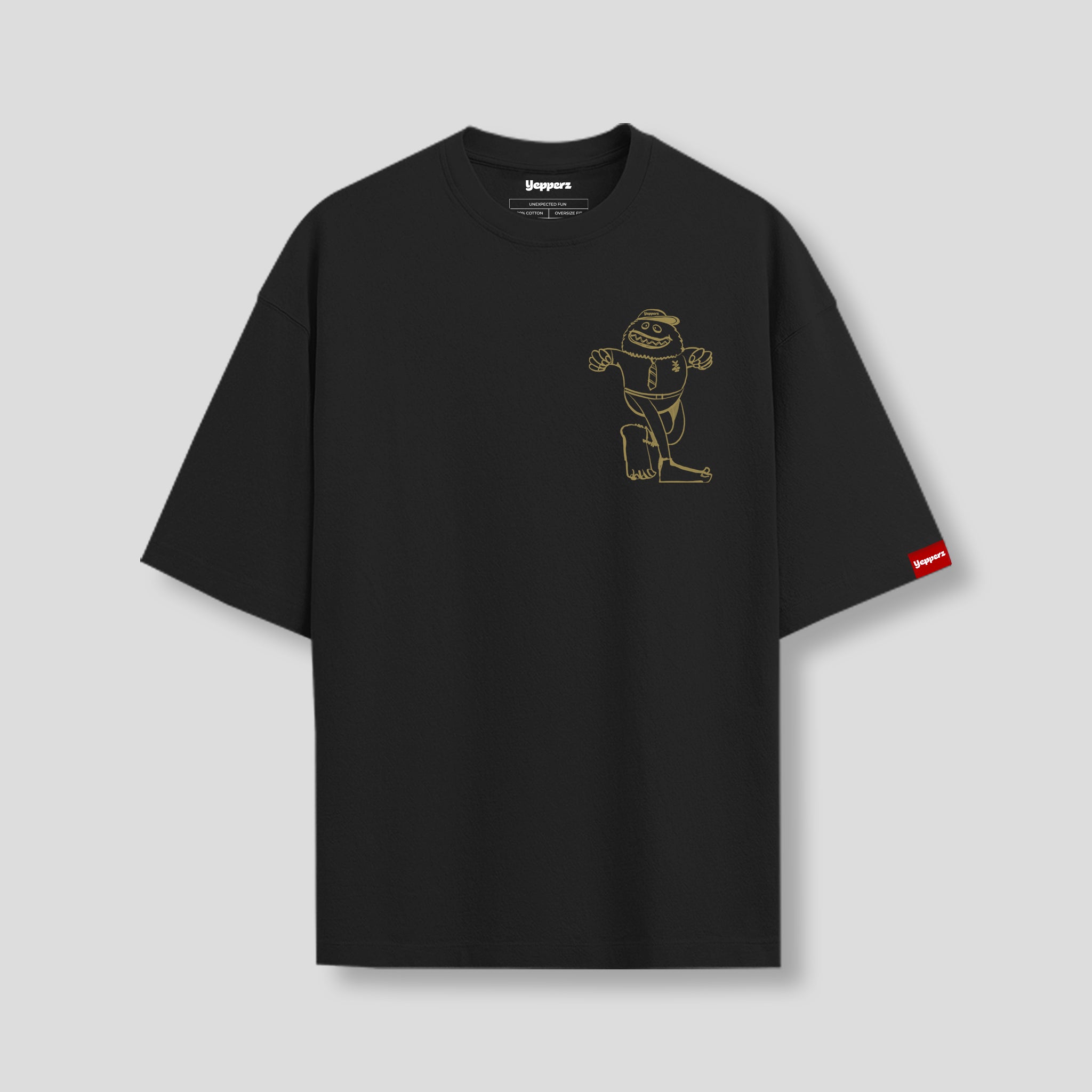 Black Oversized Graphic T-Shirt – “Born To Stand Out” Unisex Streetwear Tee